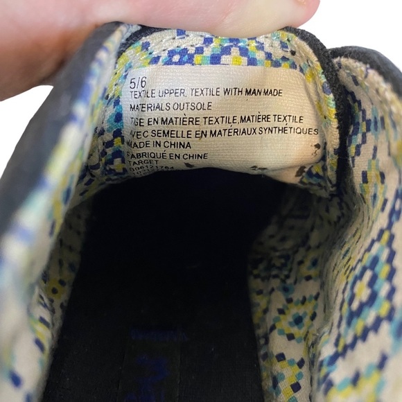 MAD LOVE | Black Canvas Wedge Ankle Boots Size 5/6 - Picture 6 of 7